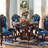 Luxury Carved Round Marble Dining Table