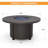 4 Person Outdoor Rocking Swivel Chair Set With Removable Cushions ,Coffee Table And Round Outdoor Fire Pit Table 40,000 BTU-111924454