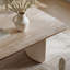 Table de salle à manger rectangulaire en fritté et en bois manufacturé-2047180579
