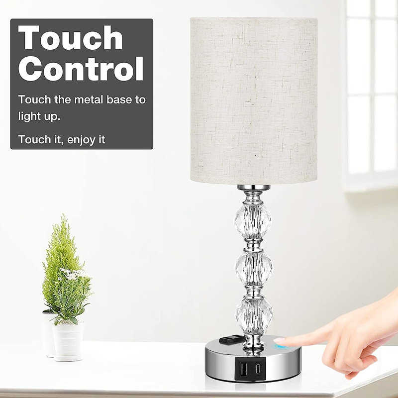 Ingleton Metal USB Novelty Lamp, Gray