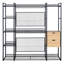 Garde-robe ouverte avec rails suspendus-673259874