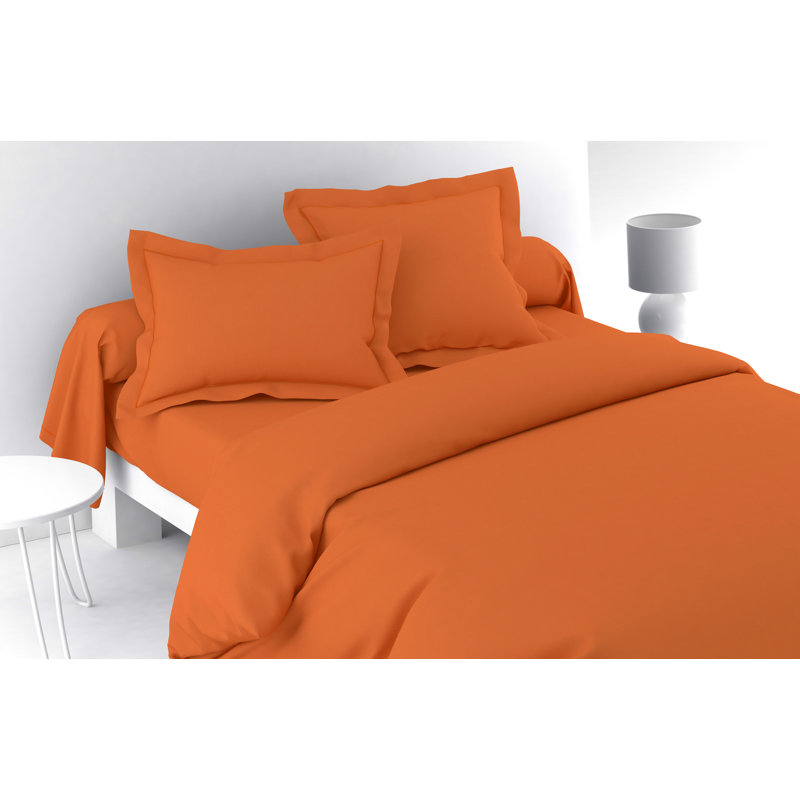 Vexin 100% Cotton Percale Fitted Sheet, King, Spices