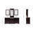 85'' Double Bathroom Vanity with Carrara Marble Top-81716022