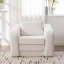 Fauteuil d'appoint lit simple en chenille convertible beige Cloud Style-1282276571