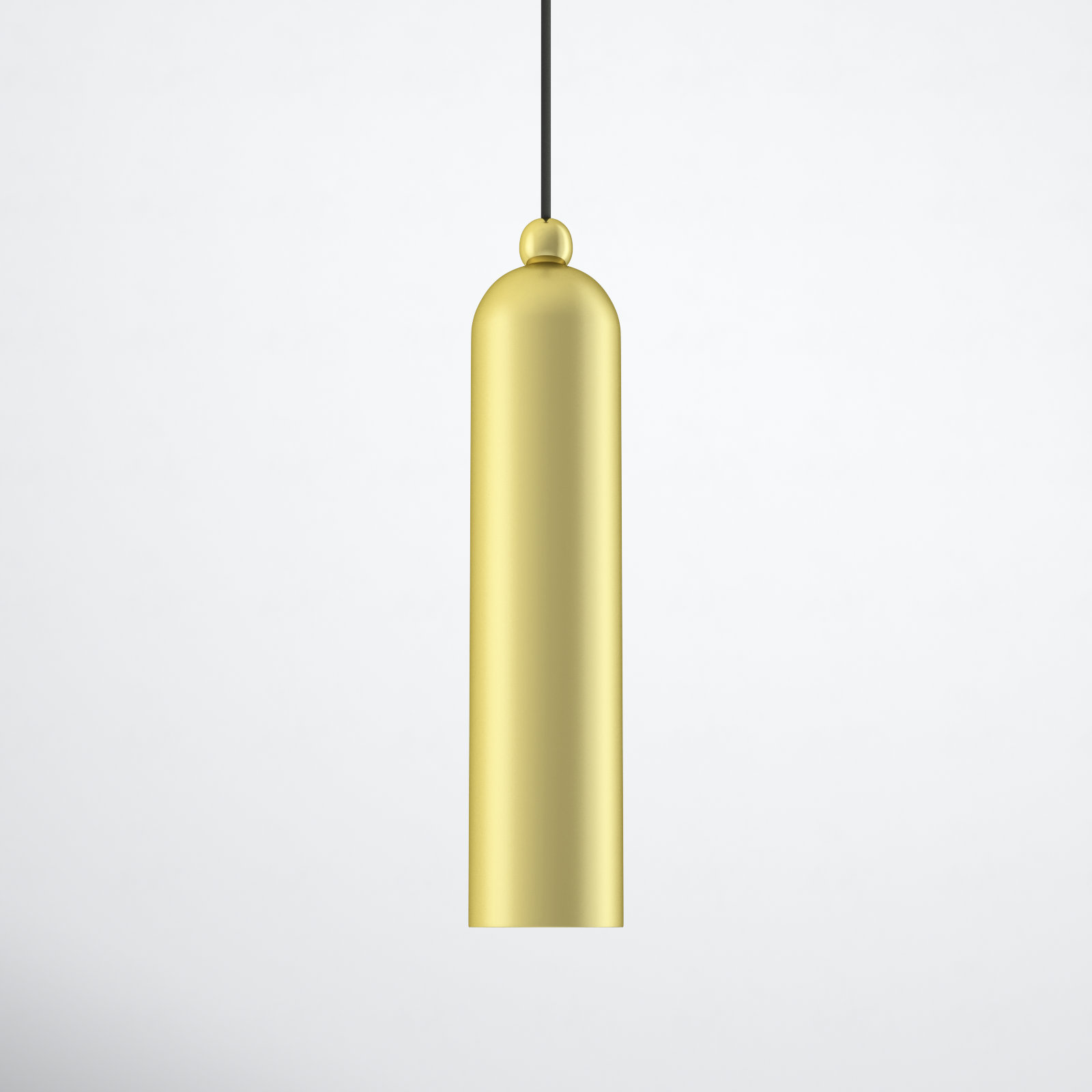 Hanne 1 - Light Single Cylinder Pendant, Satin Brass