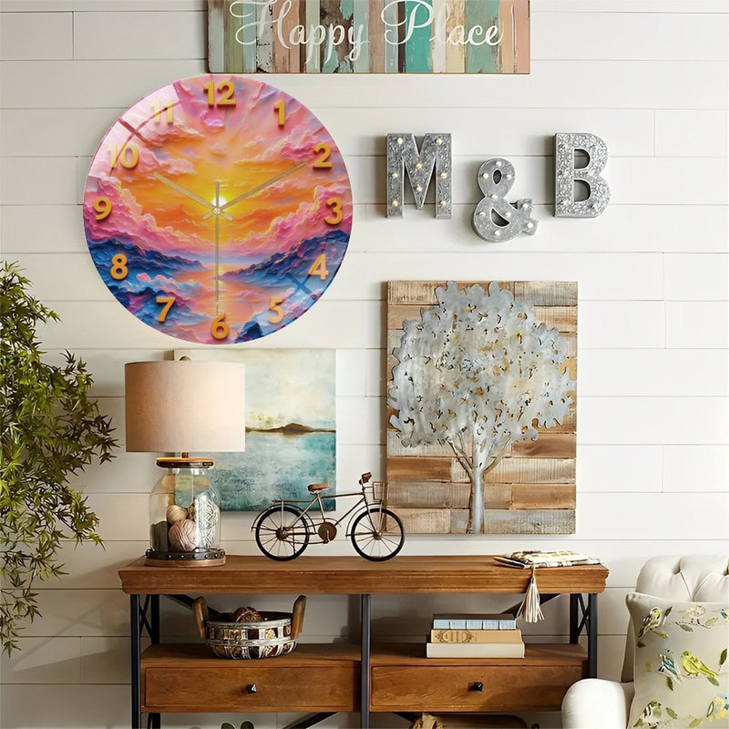 Horloge murale 12 po
