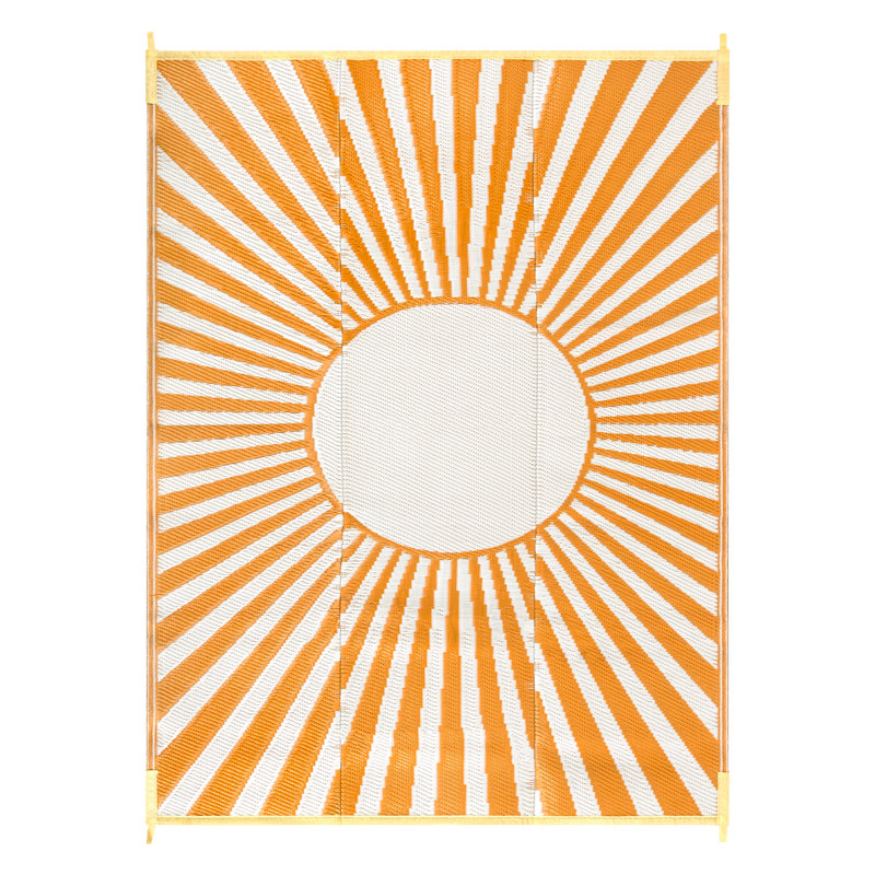Tapis d'extérieur imperméable et réversible pour le camping en plein air, Rectangle 9 pi x 12 pi