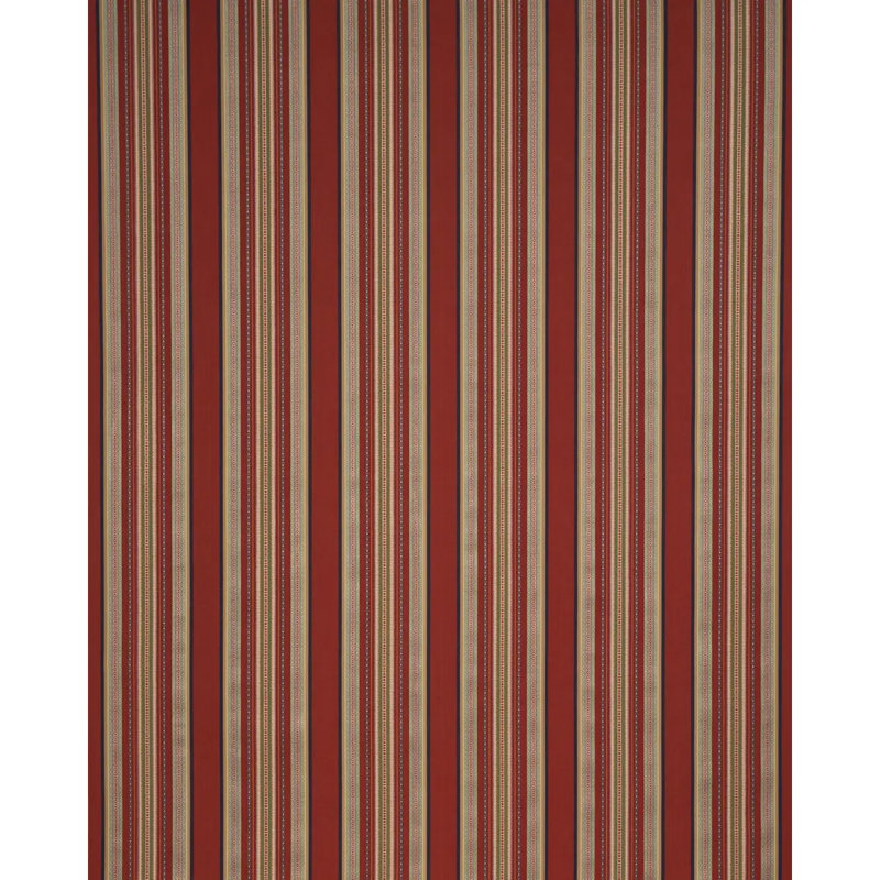 Wellington Stripe Fabric, Red