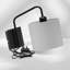 Ahmara Swing Arm Black Plug in Wall Light with Shade-1434344737