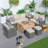 8 - Person Patio Conversation Set with Cushions