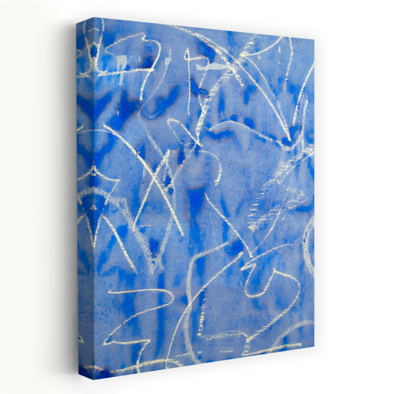 Art mural abstrait contemporain Skywriting, H 24 po x l 16 po