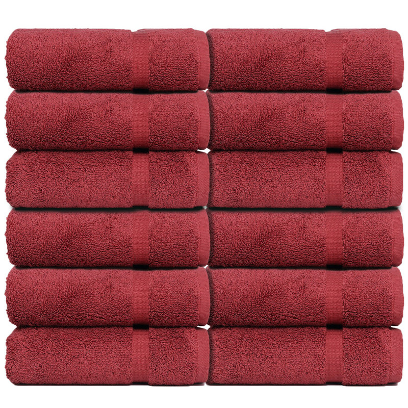 Ensemble de serviettes 100% coton, Canneberge