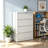 Heavy-Duty Lateral Metal File Cabinet with Lock, 4-Drawer Anti-Tip Interlock Office Storage Cabinet with Full Extension Slides for Home & Commercial Workplace-129881264