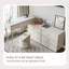 82.68"Luxury Vanity and Chest Combination