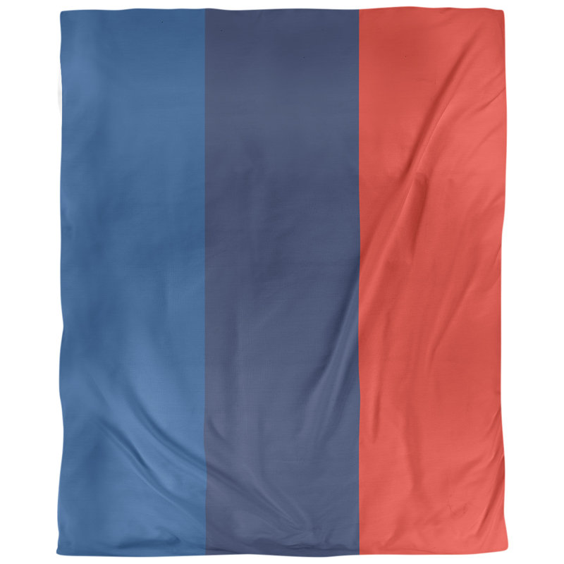 Tissu de baseball toronto, Bleu / bleu marine / rouge, H 36 po x l 58 po x P 1 po, Sergé de coton