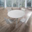 Manhart Round Metal Base Dining Table