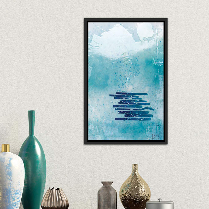 « water » par kent youngstrom-reproduction d’art, Toile avec cadre noir, H 26 po x l 18 po x 1,5 po