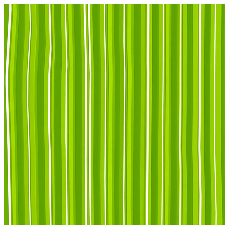 Tapis de bain vert à rayures, L 24 po x L 17 po