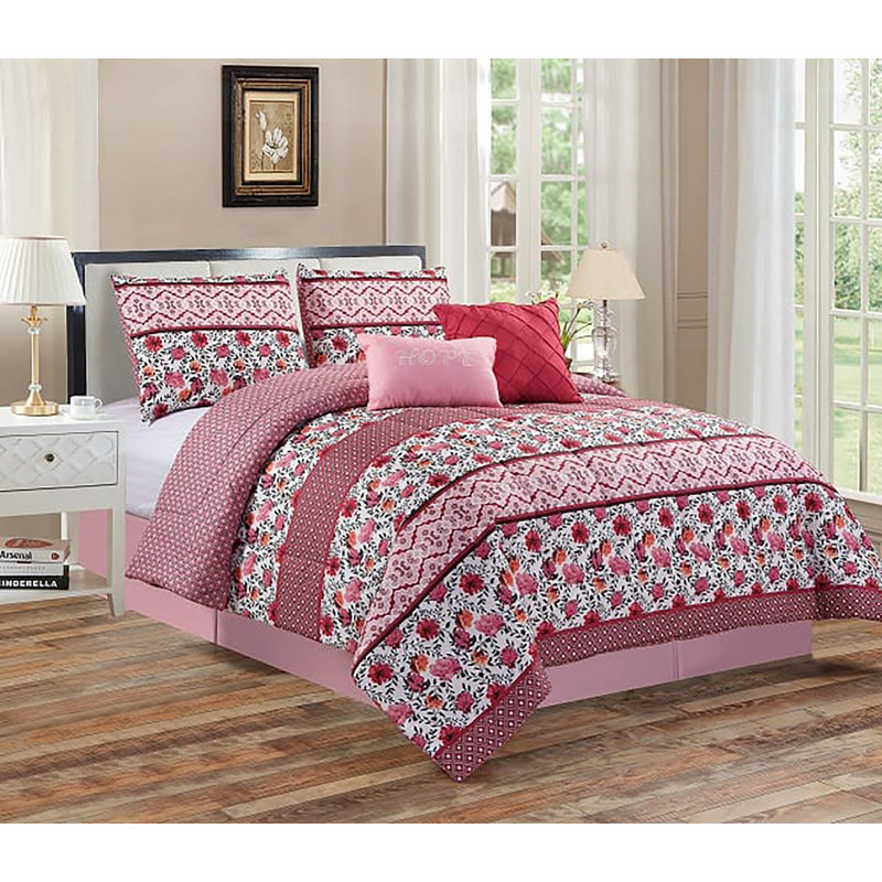 Polyester Standard Floral Comforter