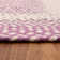 Waterbury Farmhouse Handmade Braided Purple Area Rug