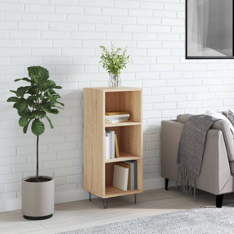 Bramfield 90 cm H x 34.5 cm W Standard Bookcase, Sonoma Oak