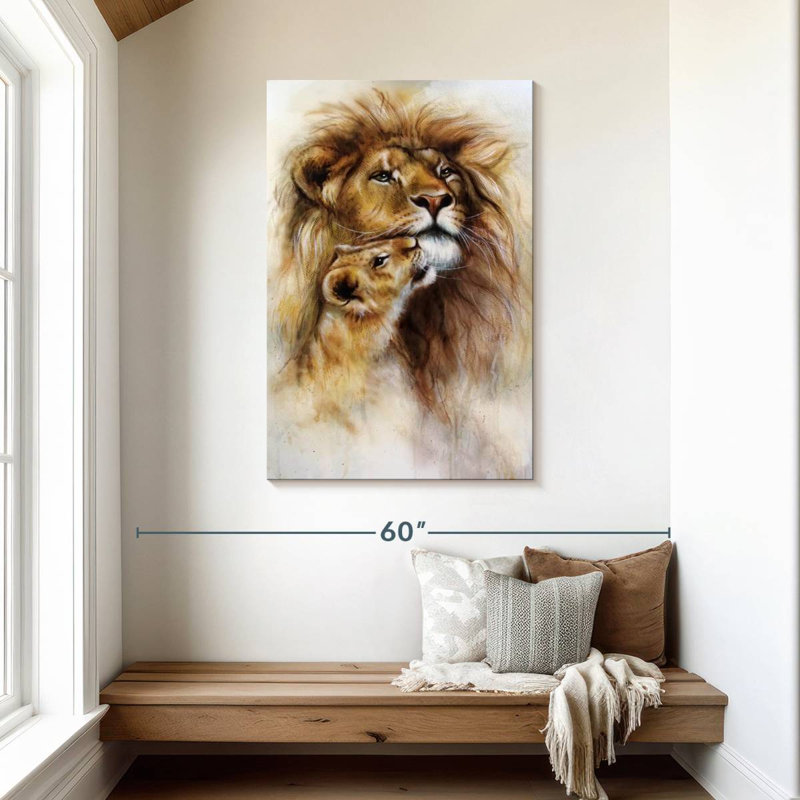 Brampt Lions, 45" H x 30" W