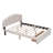 Teddy Fleece Queen Size Upholstered Platform Bed With Drawer-1338280850