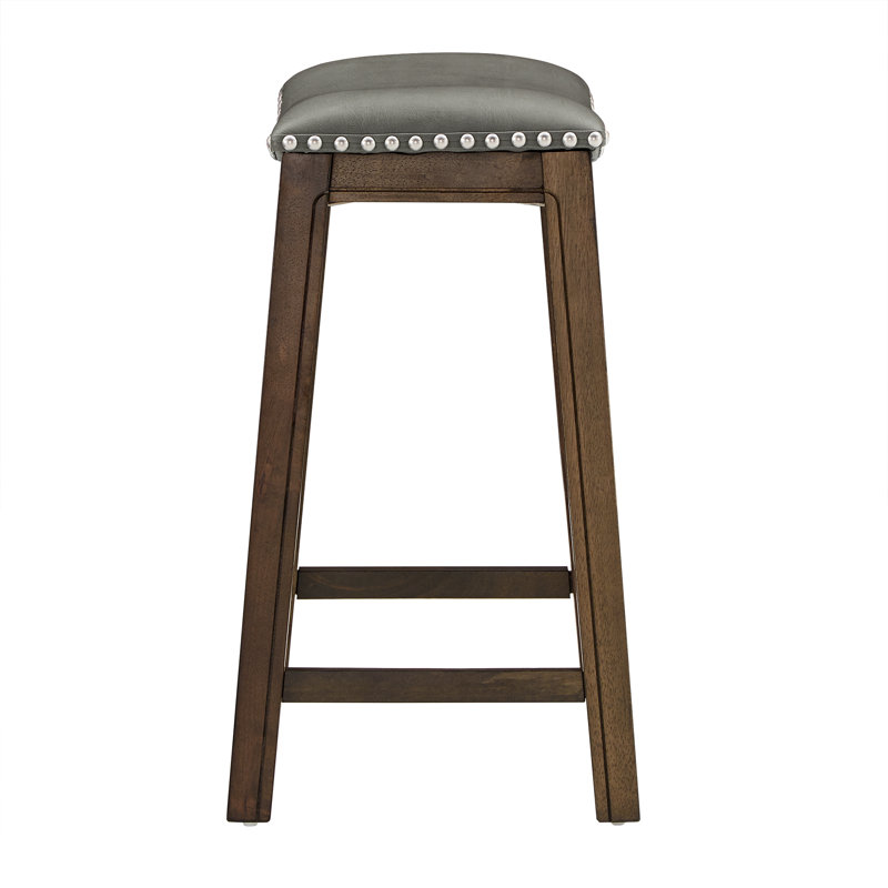 Tabouret Zackery, gris, Tabouret de comptoir (siège d'une hauteur de 24 p