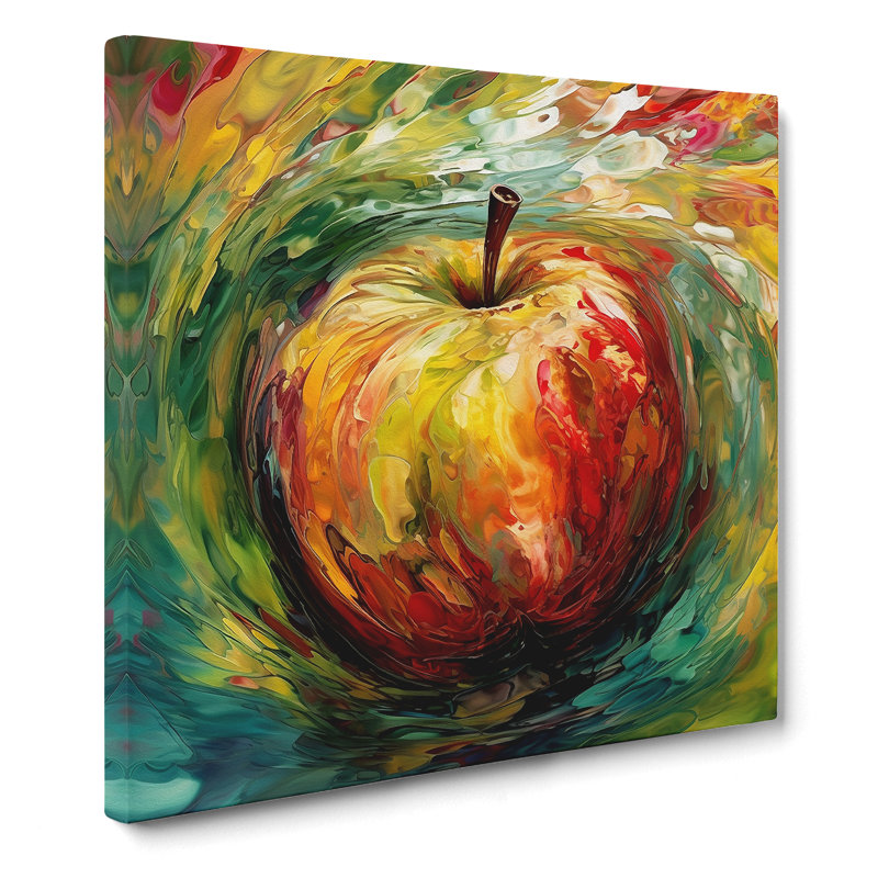 Apple Expressionism - No Frame Print, 35cm H x 35cm W x 3cm D