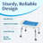 Aayza 20'' W Metal Shower Bench