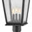 Kingston 22.5" Three-Light Outdoor Post Mount Lantern with Clear Seedy Glass
