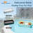 Rectangular Floating Serving Tray, Wicker Pool Floating Tray with Cup Holders, 13 LBS Capacity Floating Drink Holder for Sandbars, Spas, Bath, Pool Parties, White -1555901500
