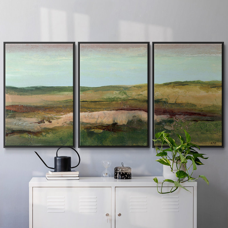 Road Trip, reproduction sur toile 3 pièces, H 24 po x l 48 po x P 2 po, Noir