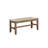 Aston Rustic Industrial 4 Piece Dining Set With 48"W Table Two 15"W Square Stools And 40"W Bench