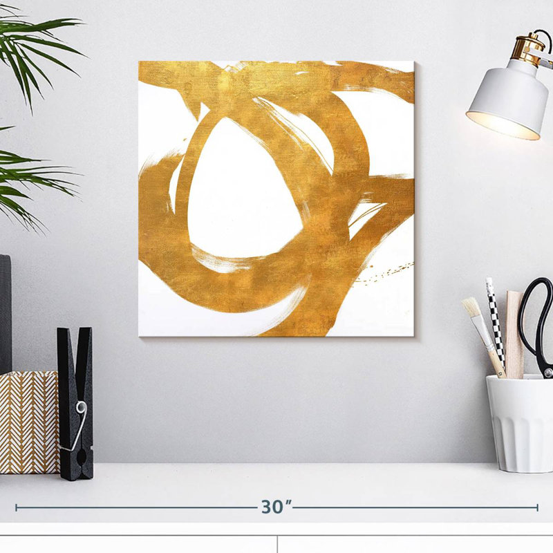 Avery Gold Circular Strokes I