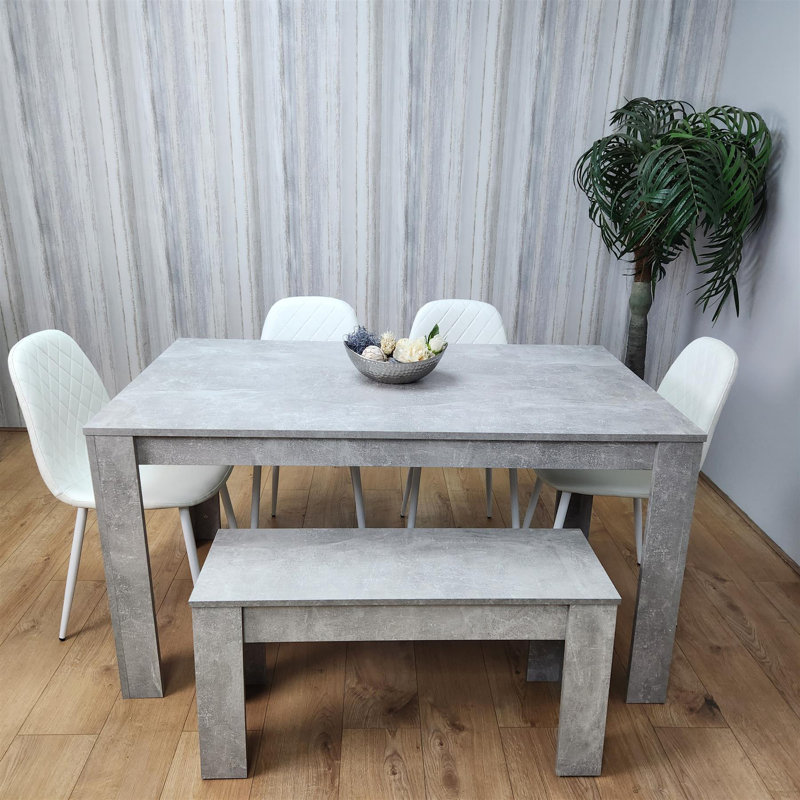 Marnika 6 - Person Dining Set, White