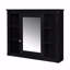 Armoire de rangement murale 35 po x 28 po, armoire à pharmacie, armoire murale moderne avec miroir, armoire à miroir avec 6 tablettes ouvertes (meuble-lavabo non inclus)-1475564024