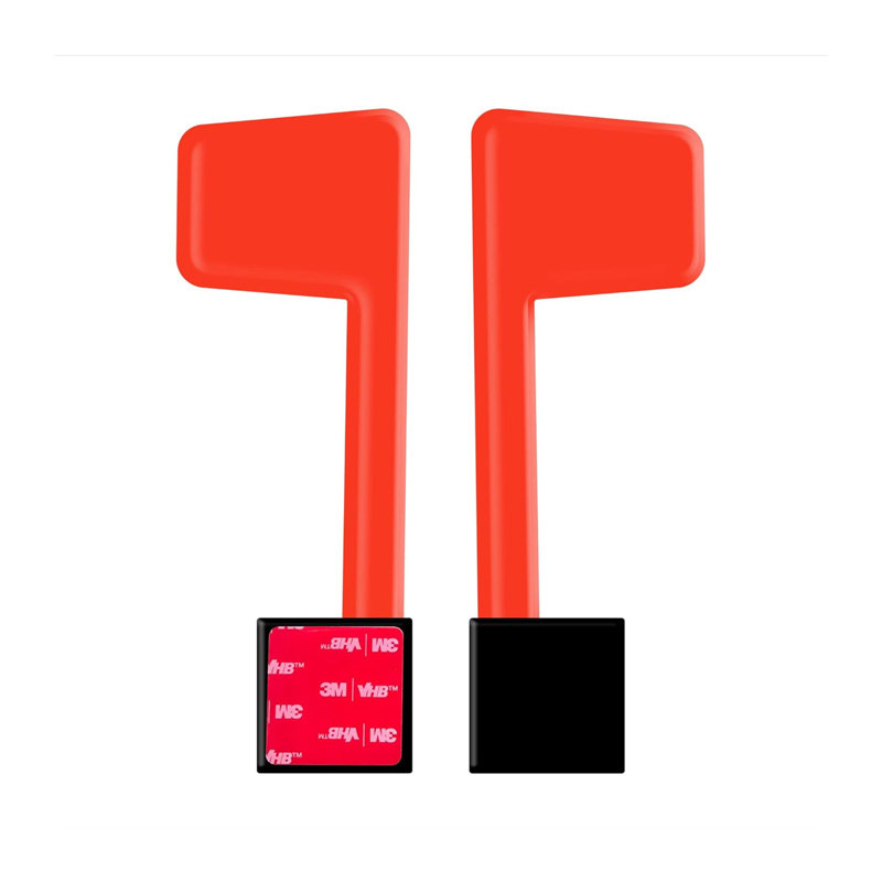 2 Pack Red Mailbox Flag Replacement Kit,Rust-Proof Metal And Peel Stick Universal Mailbox Flag For Outgoing Mail For Outgoing Mail,Red,9.29 X 4.17 X 0.83 Inches