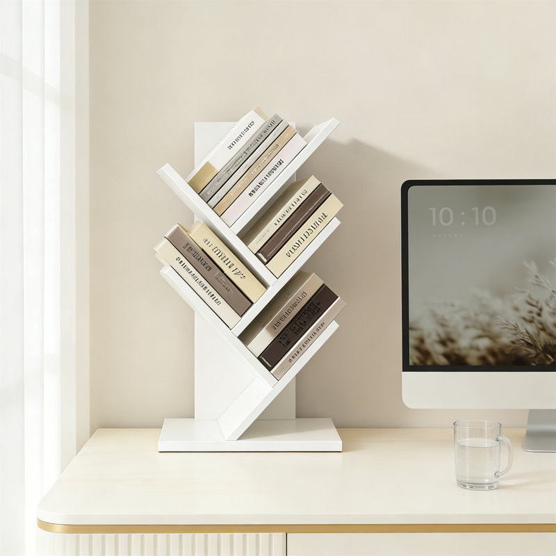 51cm H x 30cm W Standard Bookcase, White