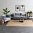 Solid Wood Bar Cabinet with Metal Legs and Woven Cane Doors-193465806