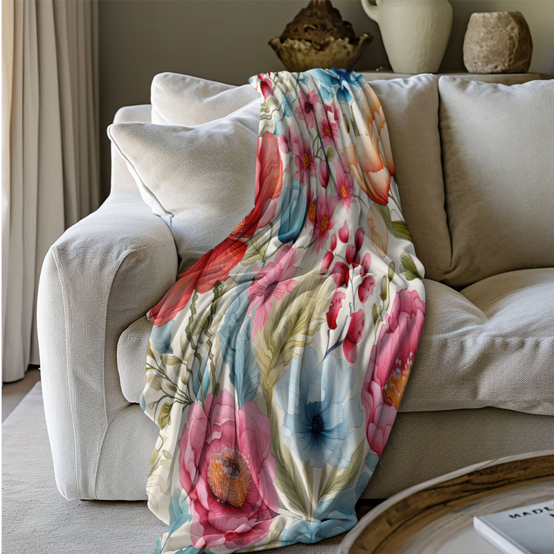 Palette Prism Petal - 1 jeté Sherpa Premium, L 60 po x L 80 po