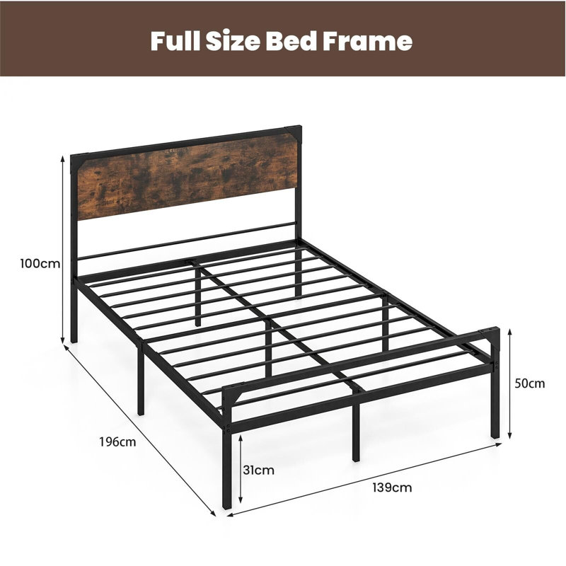 Awalt Metal Bed, 140 x 190 cm