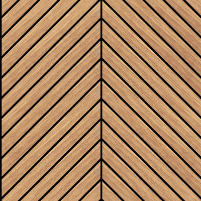 Chevron Slat - Oak