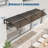 GarveeHome Heavy-Duty Outdoor Door Awning Canopy - Polycarbonate Cover, UV/Rain/Snow/Sun Protection, Plastic Steel Brackets, Brown Shelter, 100x300cm, Color: Brown, Size: 100x300cm-131520262-131583365