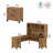 Magomed 3 Piece Computer Desk Office Set-987125255