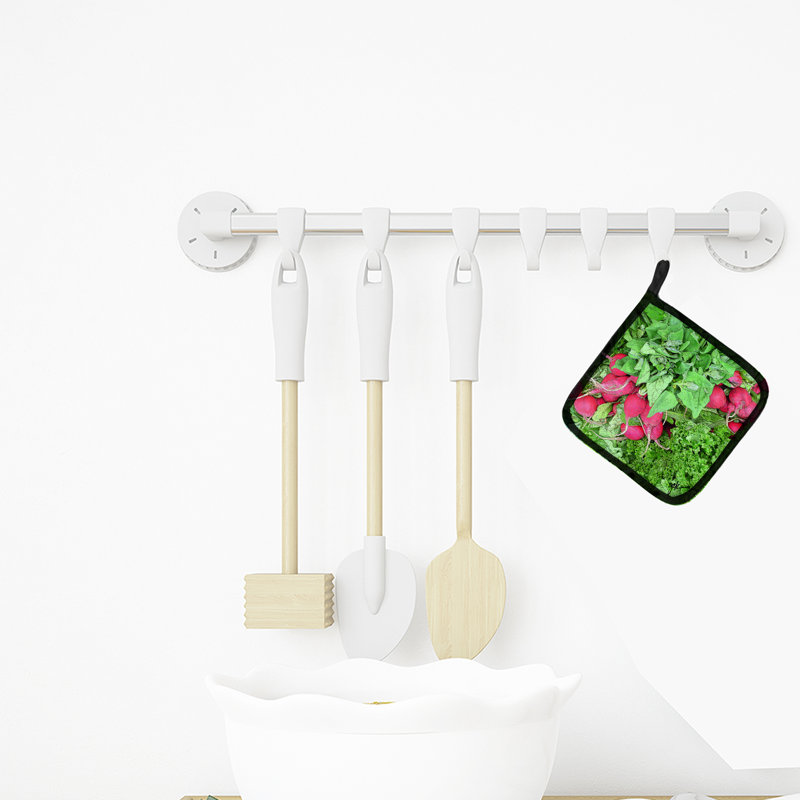 Paire de supports à casseroles Cabbage par Gary Kwatek, Radis