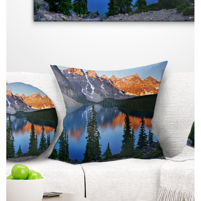 Coussin Schafer Landscape, 18 po x 18 po, Coussin décoratif