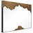 Brushed Antique Gold Edge Tear Wall Mirror