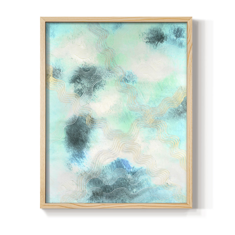 Blue Shift I Framed Print - Solid Wood, 15" H x 12" W