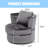 Samuela Velvet Swivel Barrel Chair-456504734